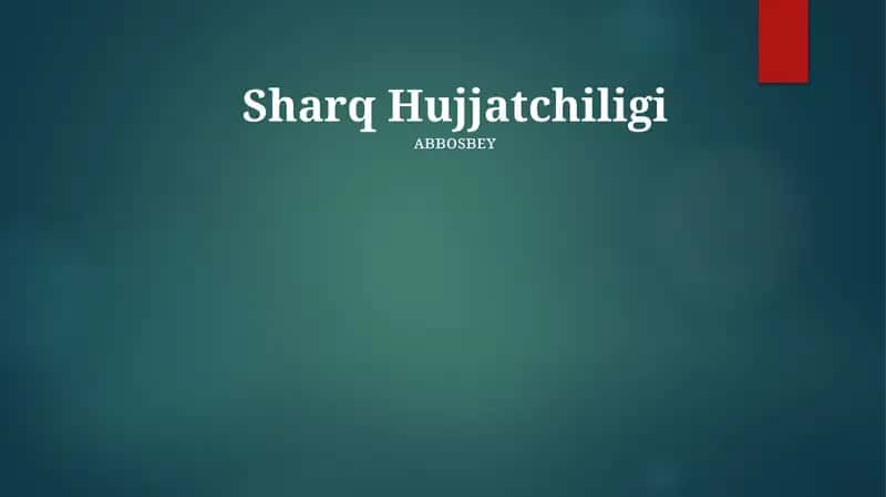 Sharq Hujjatchiligi 1
