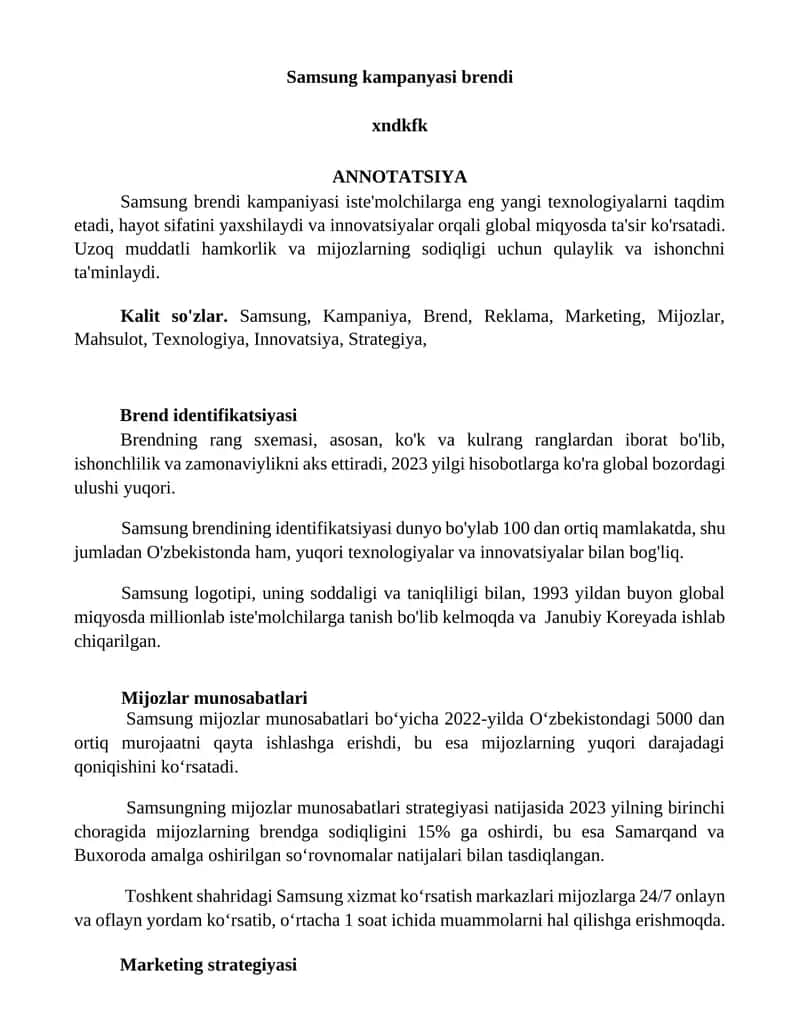 Samsung brendi kampaniyasi 1