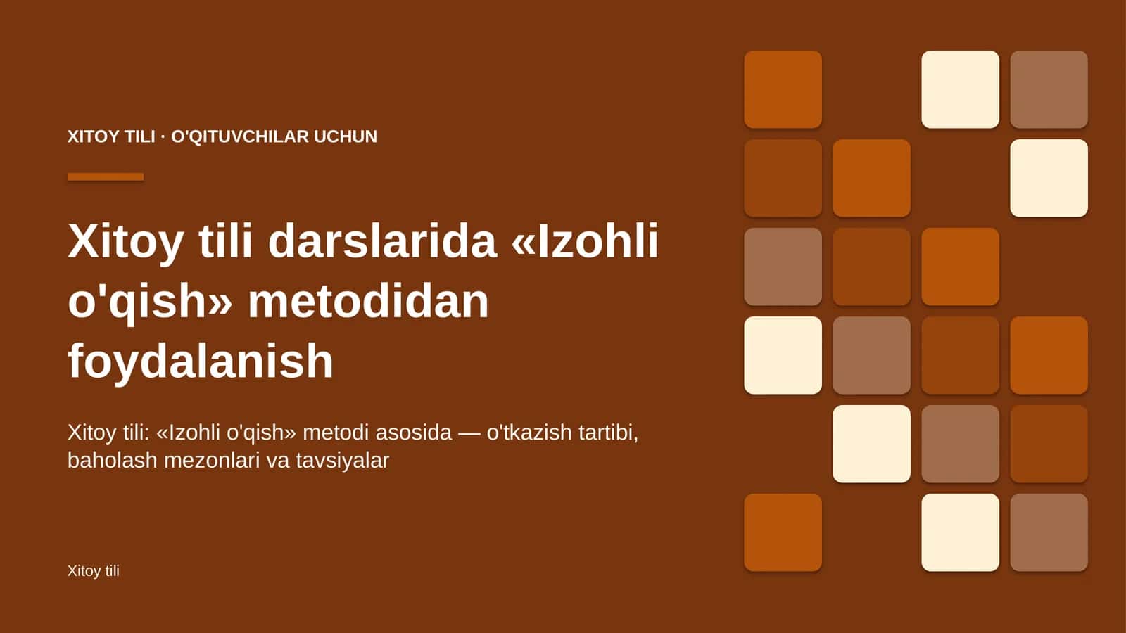 xitoy tili darslarida izohli o'qish metodidan foydalanish 9796 1
