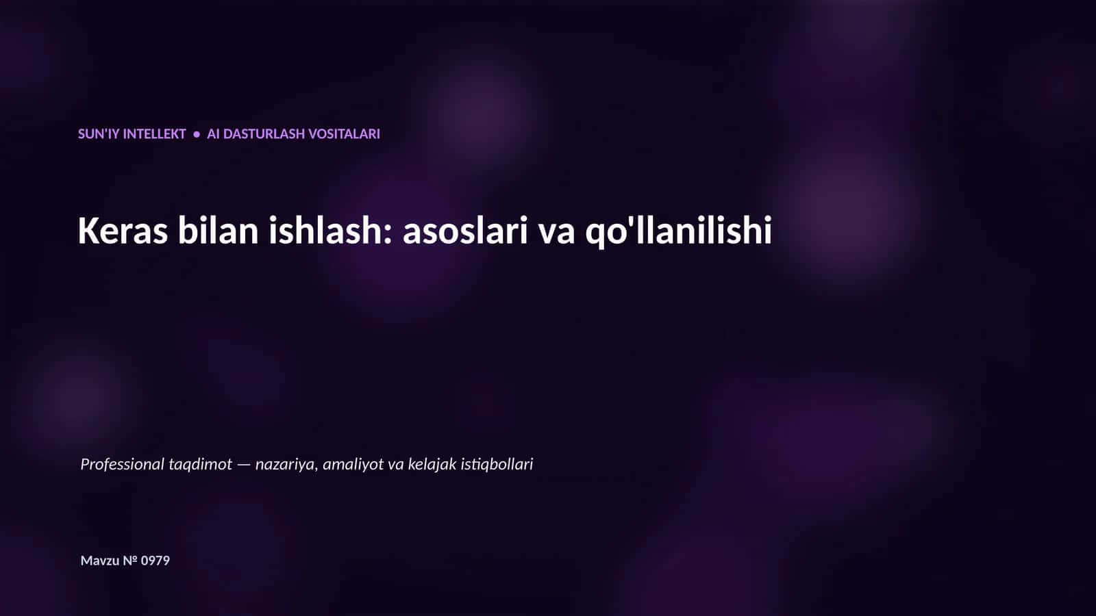 AI Dasturlash Vositalari 1