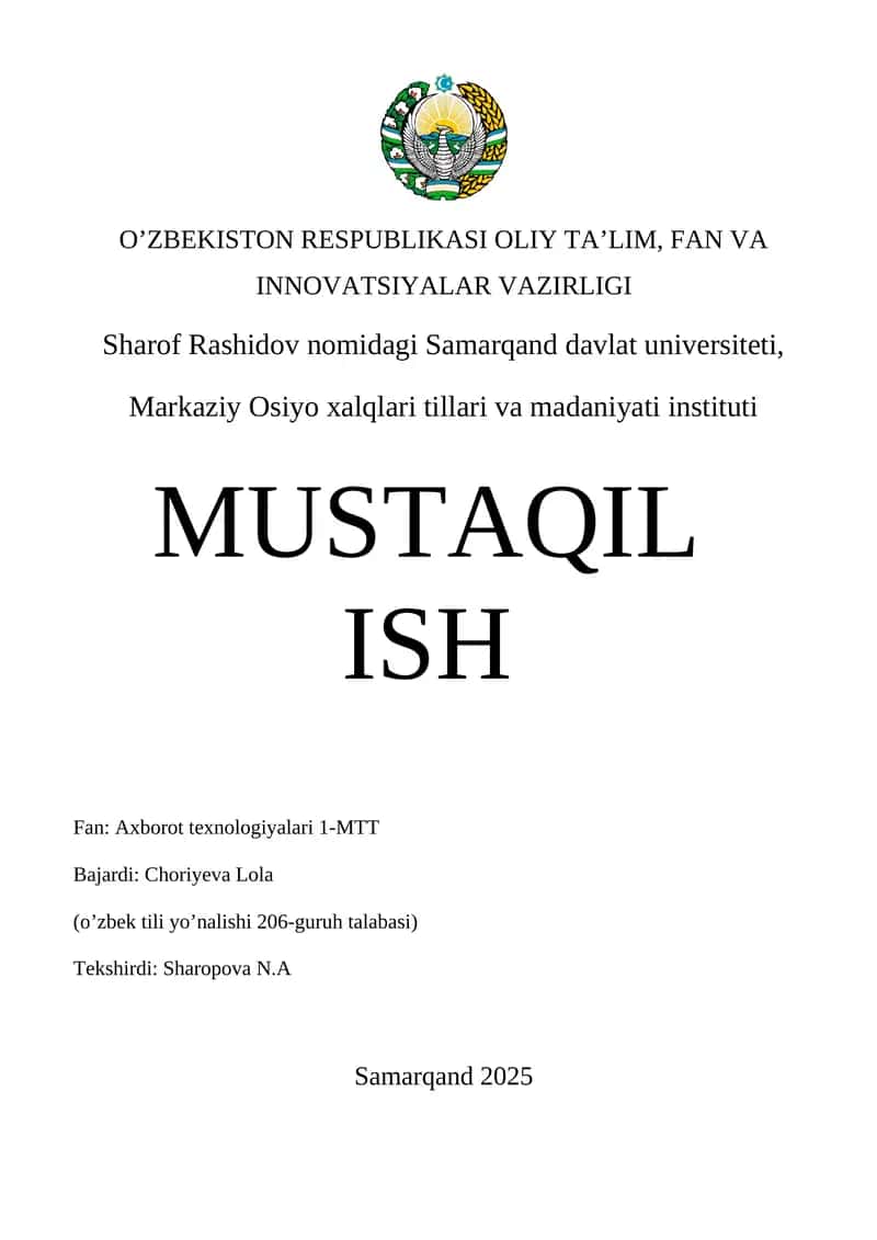 Kompyuterning qo'shimcha qurilmalari va ularning tarkibiy qismlari 1