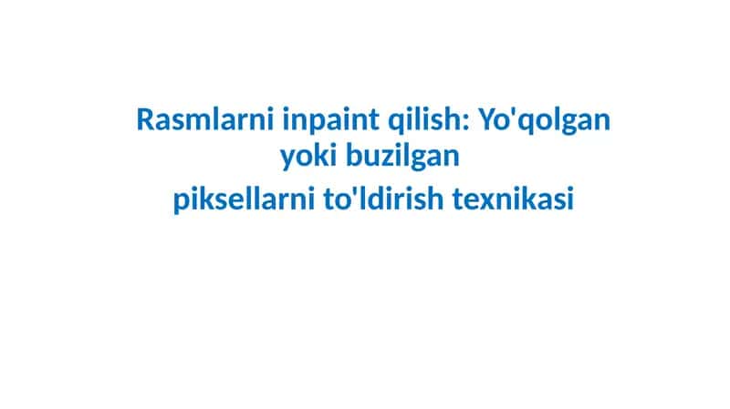 ImageInpainting 1