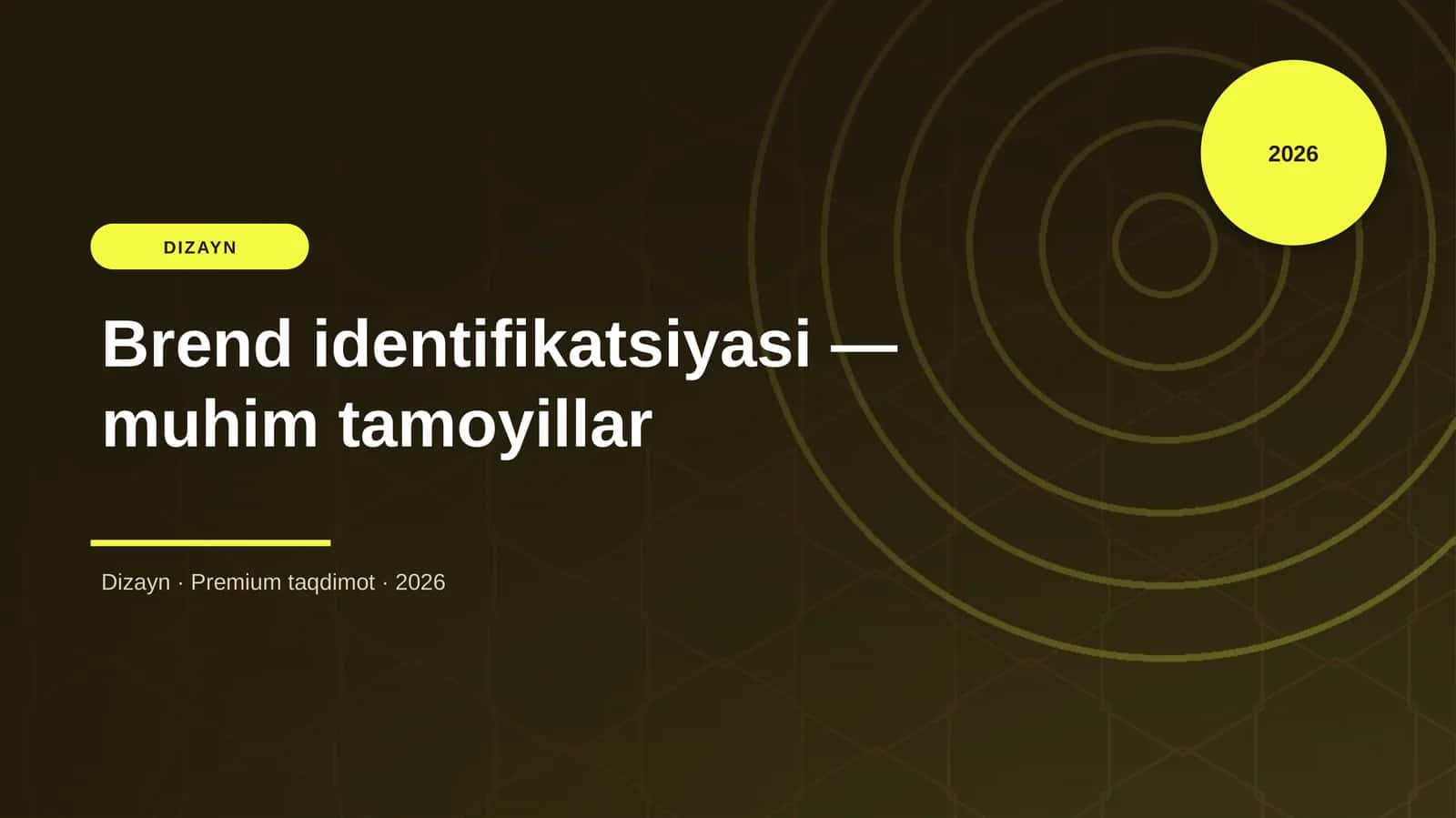 Brend identifikatsiyasi — muhim tamoyillar 1