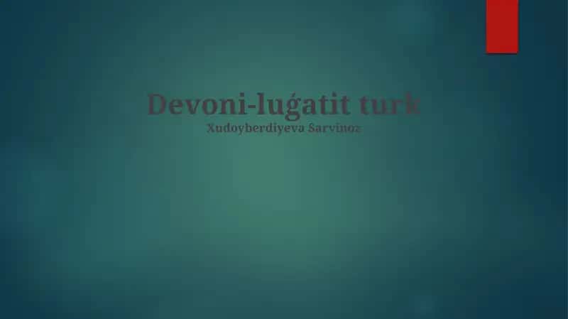 Devoni-luģatit turk 1