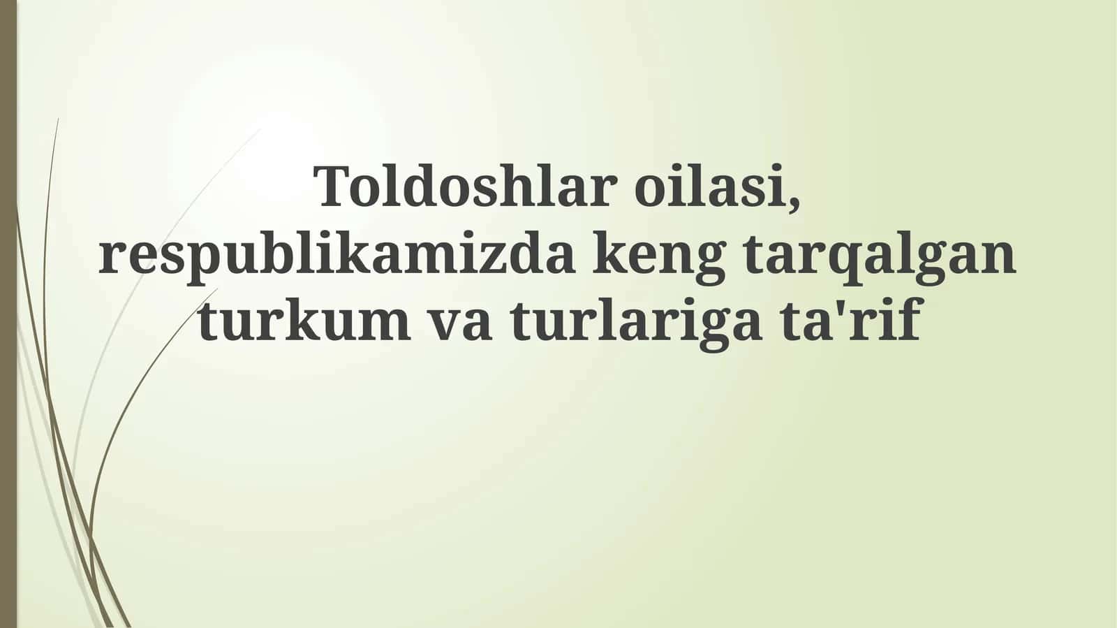 Quyonlar oilasi: Umumiy tavsif 1