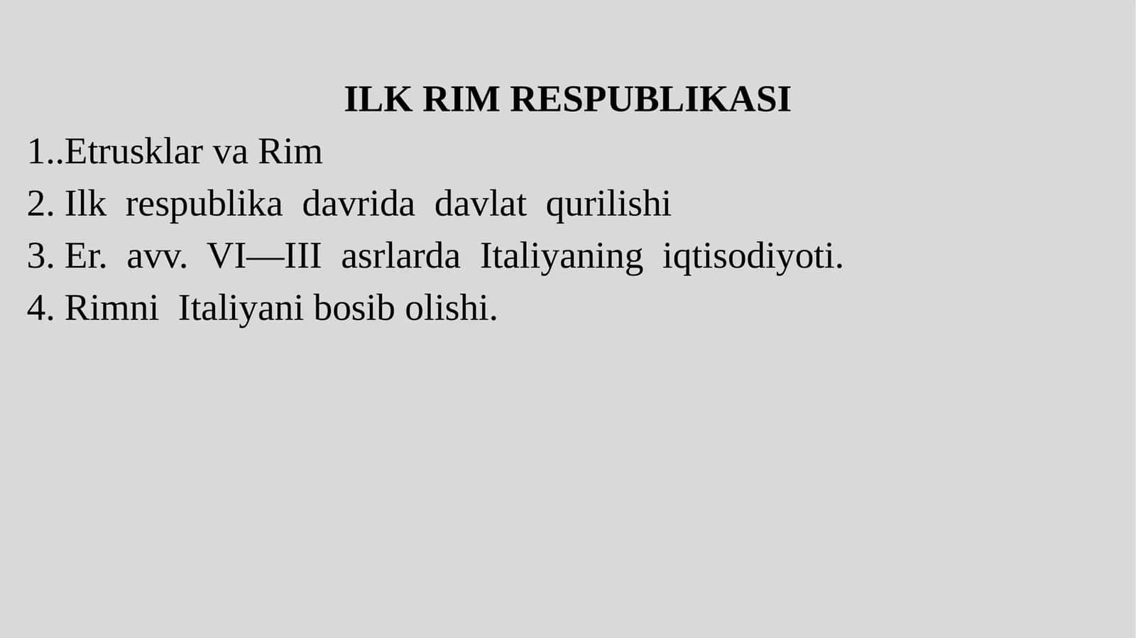 Etrusklar va Rim 1