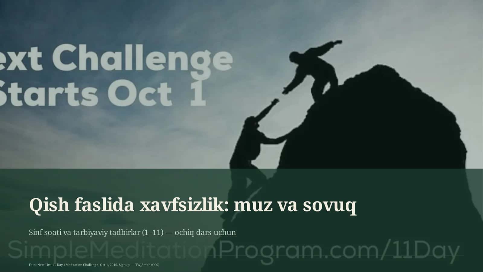 Qish faslida xavfsizlik: muz va sovuq 1