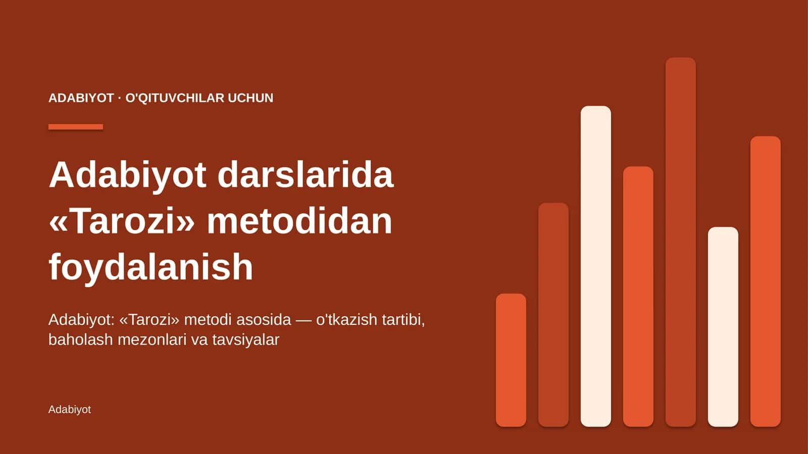 adabiyot darslarida tarozi metodidan foydalanish 9217 1