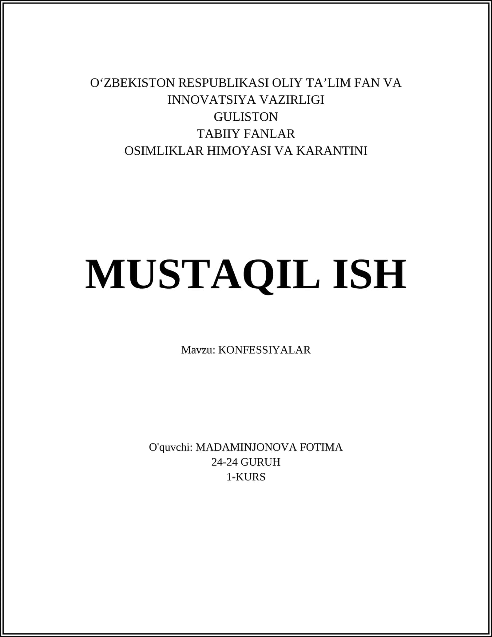 KONFESSIYALAR 1