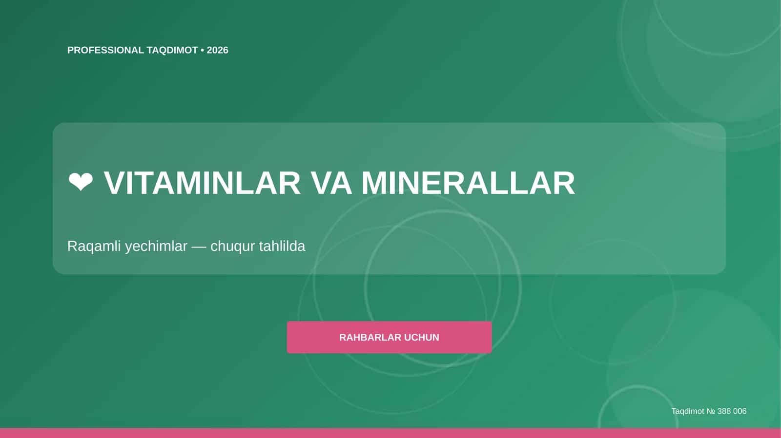 VITAMINLAR VA MINERALLAR 1
