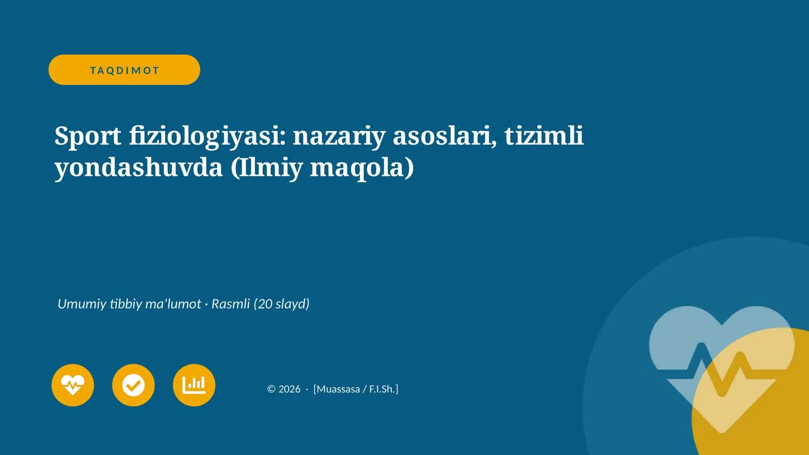 Sport fiziologiyasi: nazariy asoslari, tizimli yondashuvda (Ilmiy maqola) 1