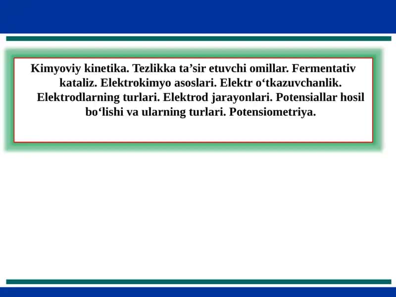 Kimyoviy kinetika 1
