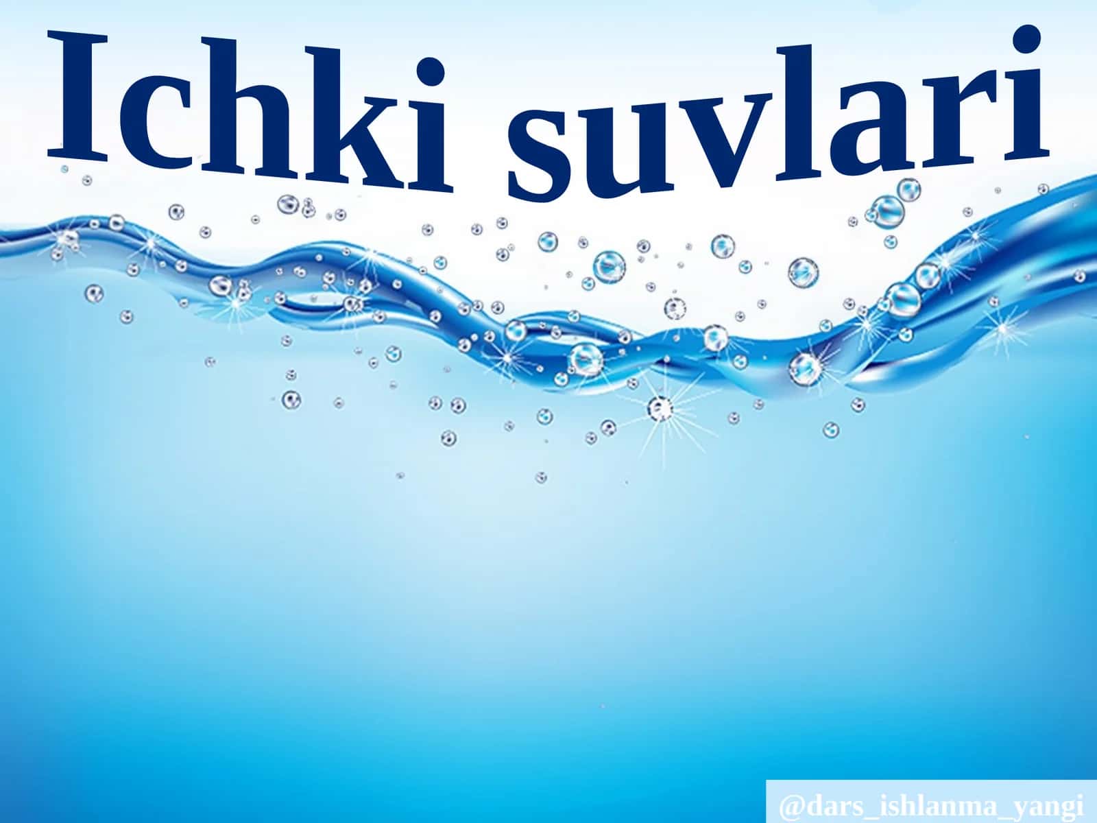 Ichki  suvlari 1