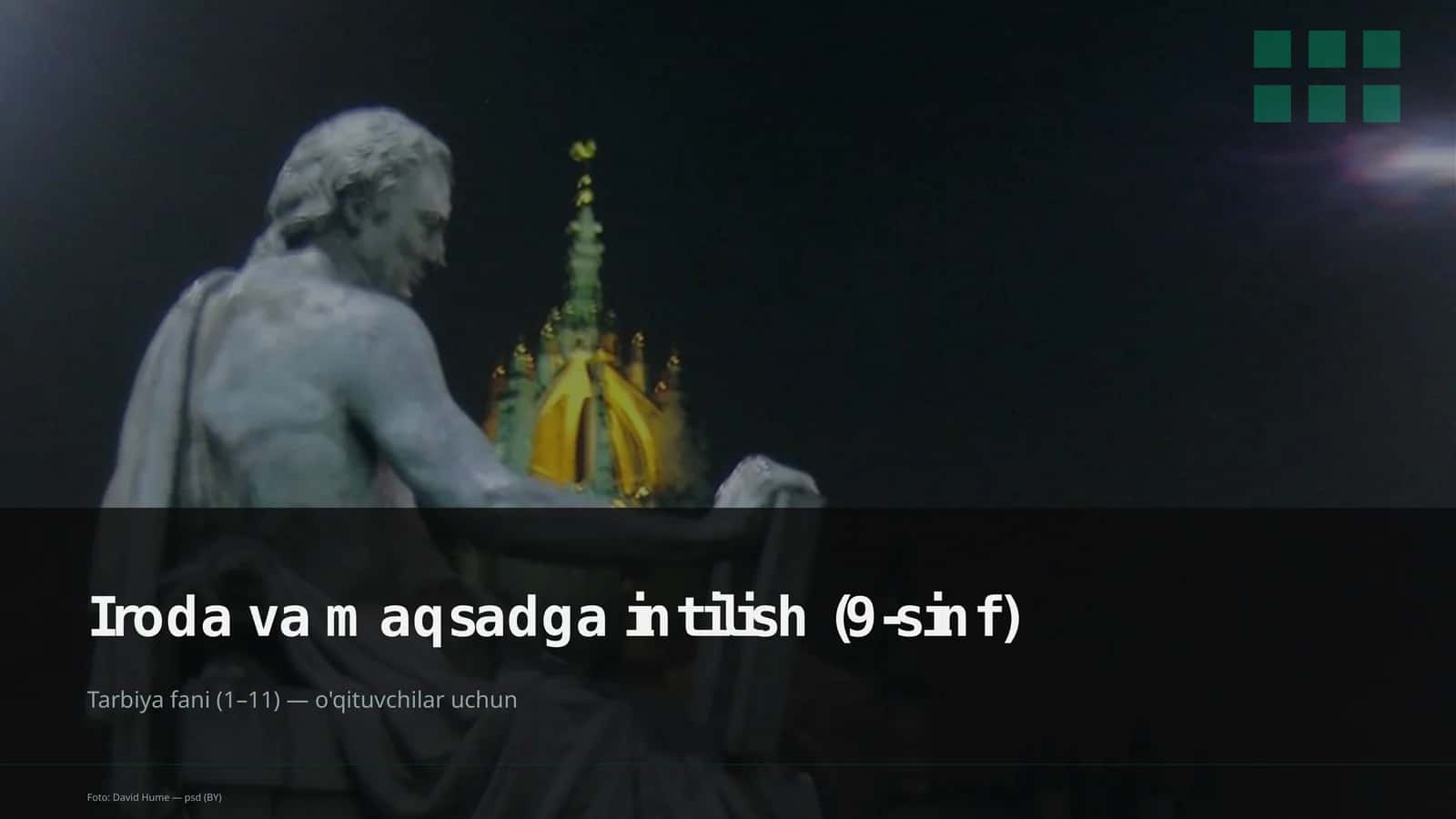 Iroda va maqsadga intilish (9-sinf) 1