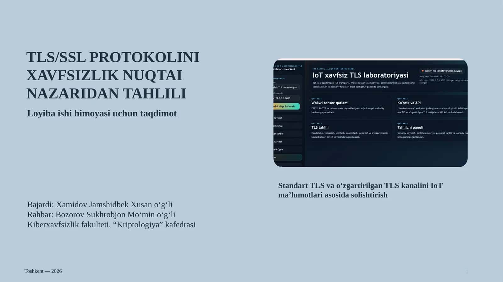 TLS/SSL PROTOKOLINI XAVFSIZLIK NUQTAI NAZARIDAN TAHLILI 1