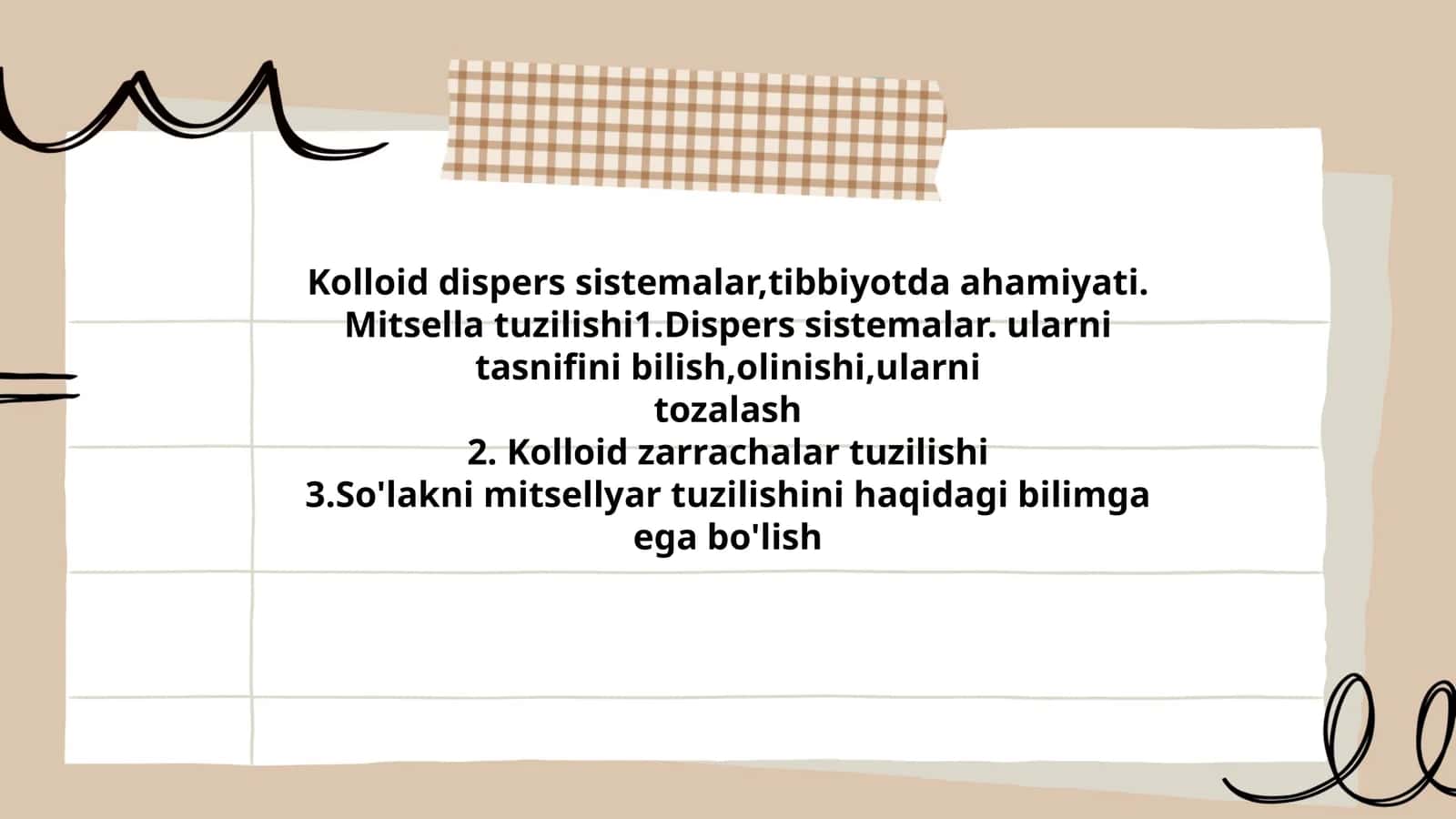 Kolloid dispers sistemalar,tibbiyotda ahamiyati. Mitsella tuzilishi 1
