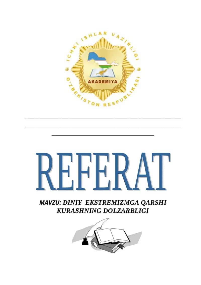 DINIY EKSTREMIZMGA QARSHI KURASHNING DOLZARBLIGI 1