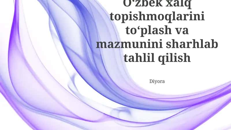 Topishma to'plami metodologiyasi 1