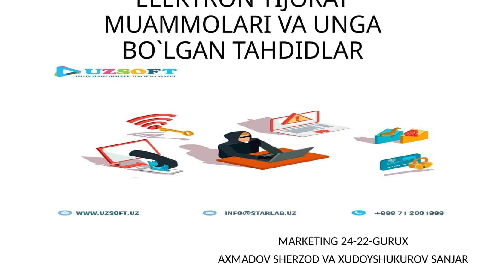 Elektron tijorat muammolari va unga bo`lgan tahdidlar 1