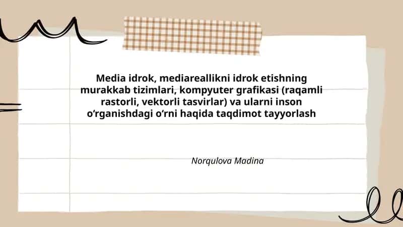 Media Idrok va Grafik Dizayn 1