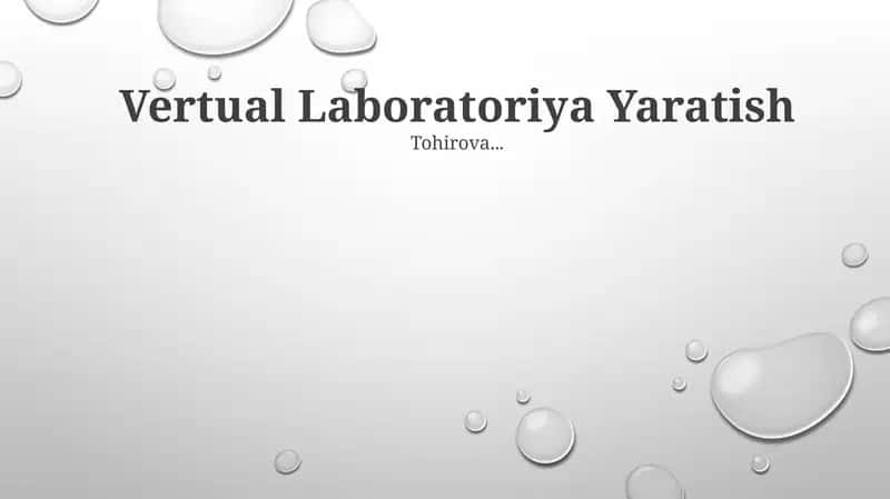 Vertual Laboratoriya Yaratish 1