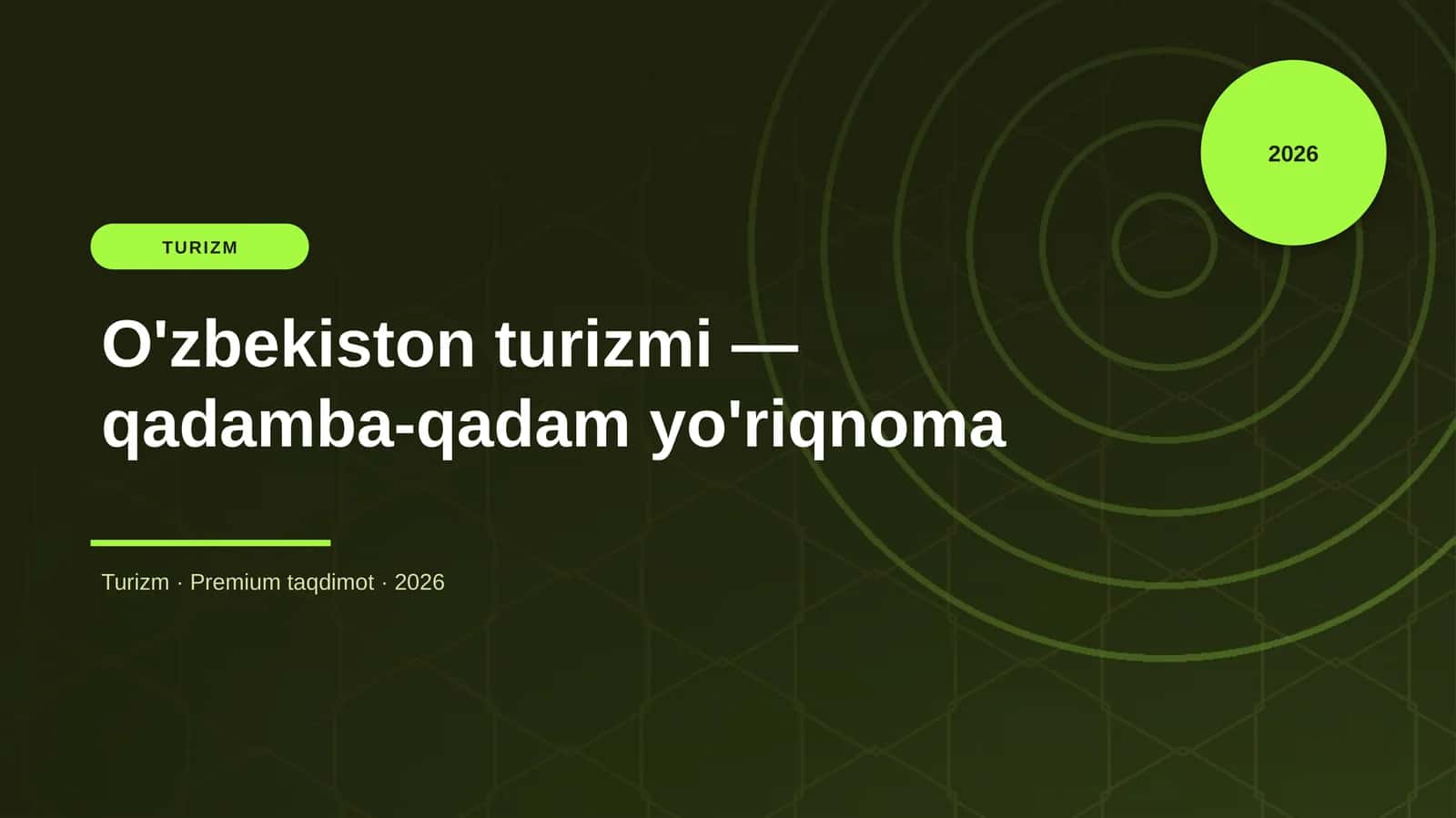 O'zbekiston turizmi — qadamba-qadam yo'riqnoma 1