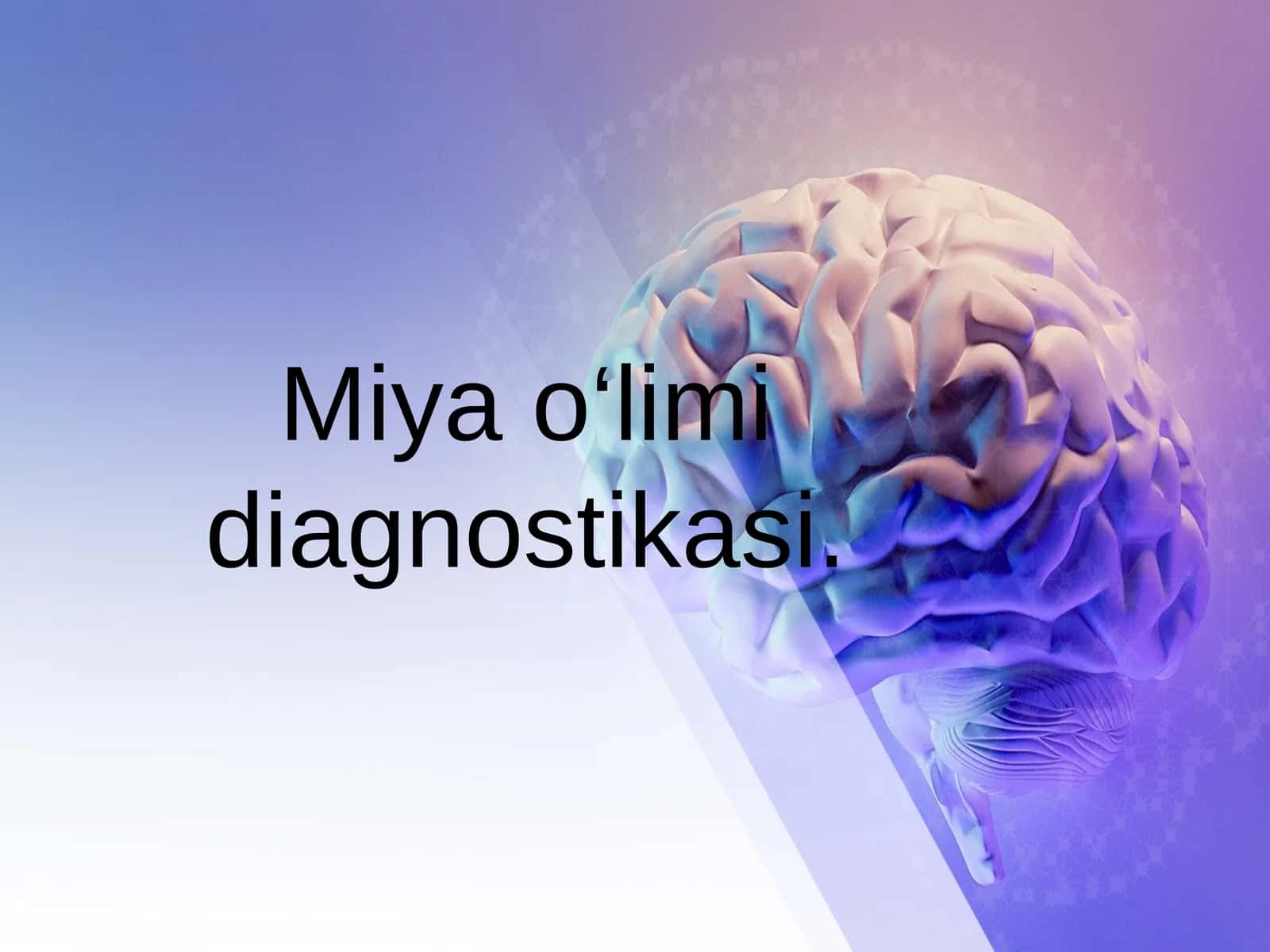 Miya o‘limi diagnostikasi 1