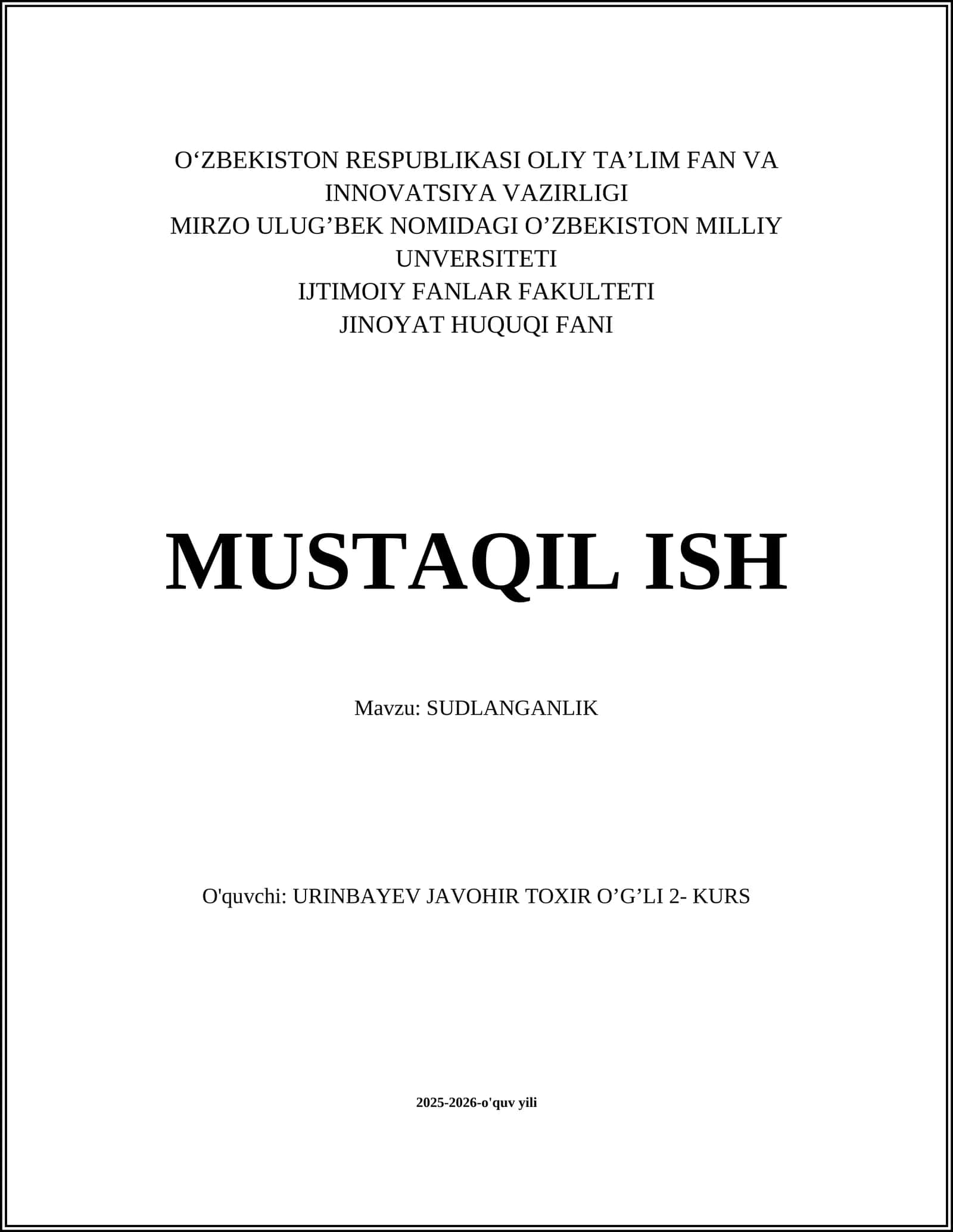 SUDLANGANLIK 1