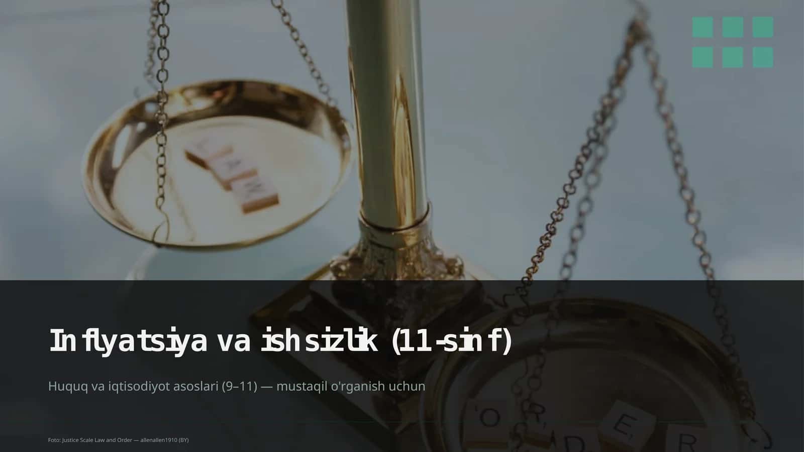 Inflyatsiya va ishsizlik (11-sinf) 1
