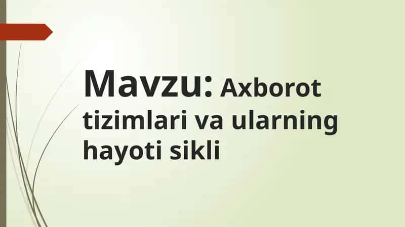 Axborottizimlari 1