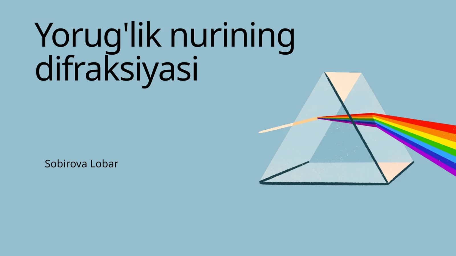 Yorug'lik nurining difraksiyasi 1