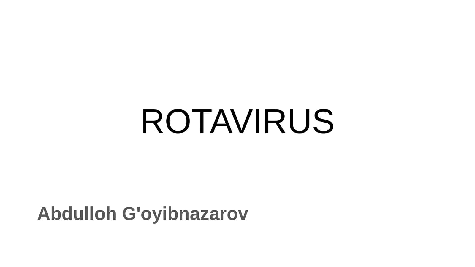 ROTAVIRUS 1