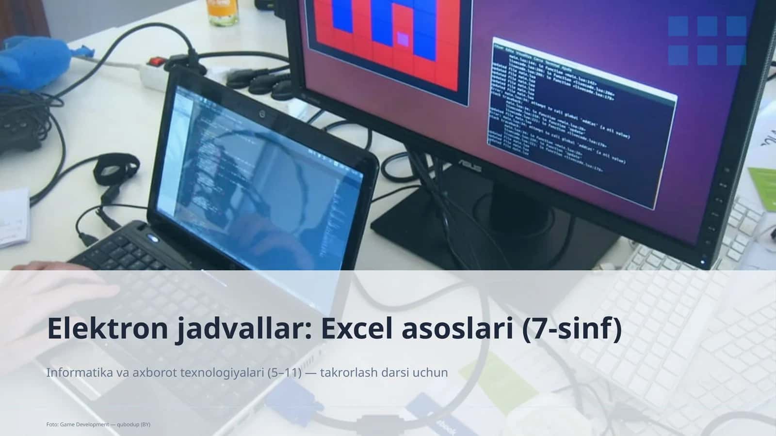Elektron jadvallar: Excel asoslari (7-sinf) 1