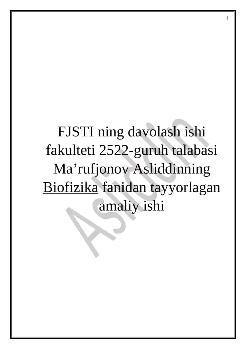 Elektromagnit maydonining organizmga tasiri 1