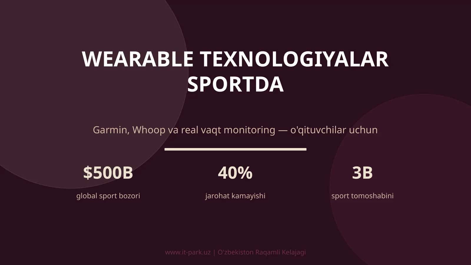 Wearable texnologiyalar sportda 1