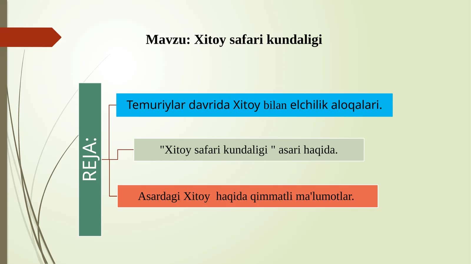 Xitoy safari kundaligi 1