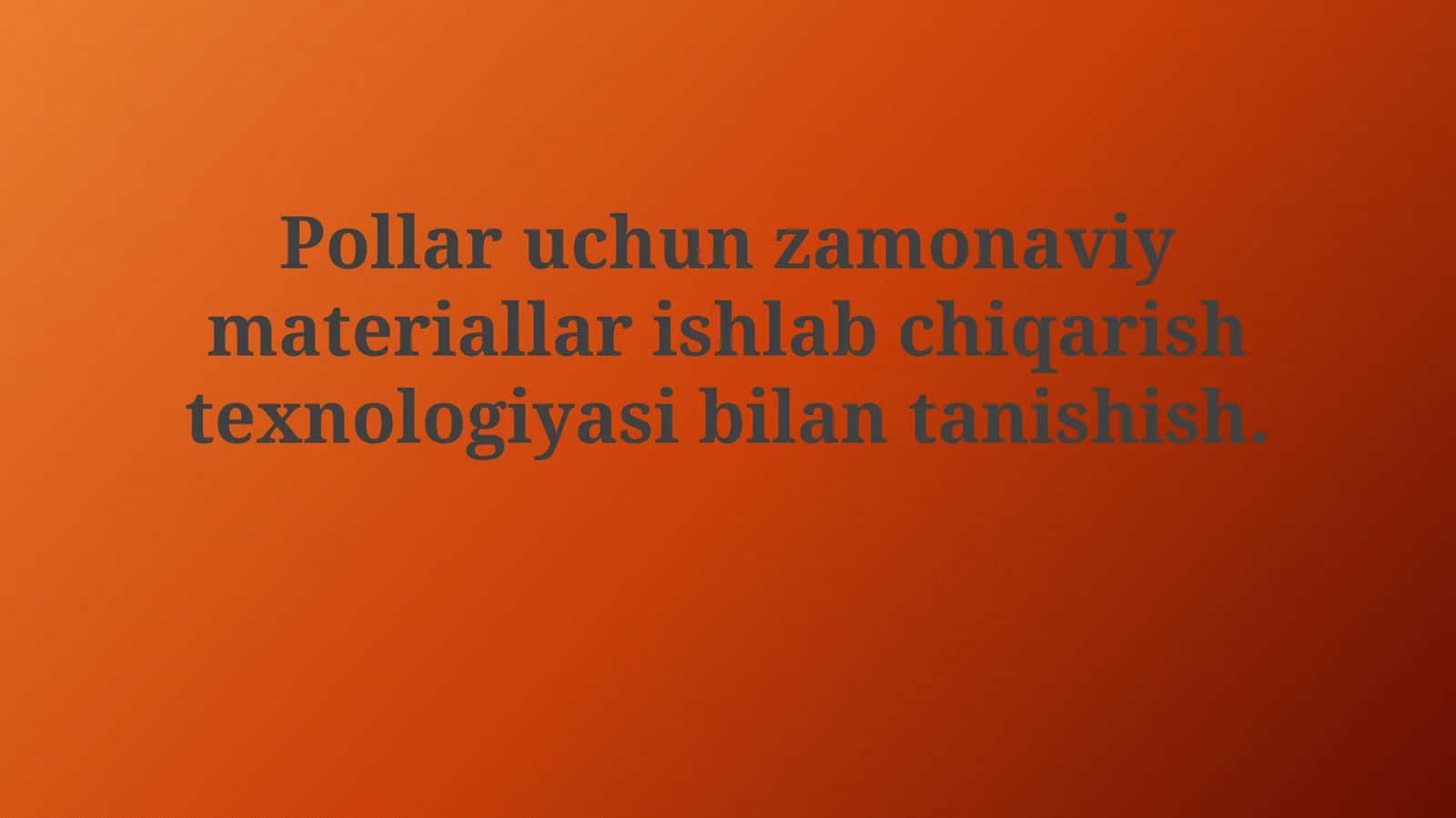 Zamonaviy pol qoplamalari 1