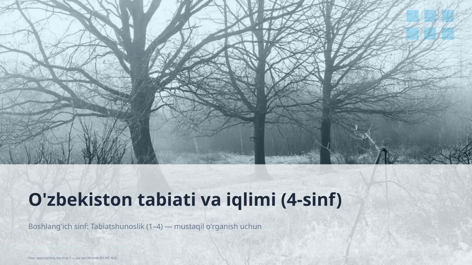 O'zbekiston tabiati va iqlimi (4-sinf) 1