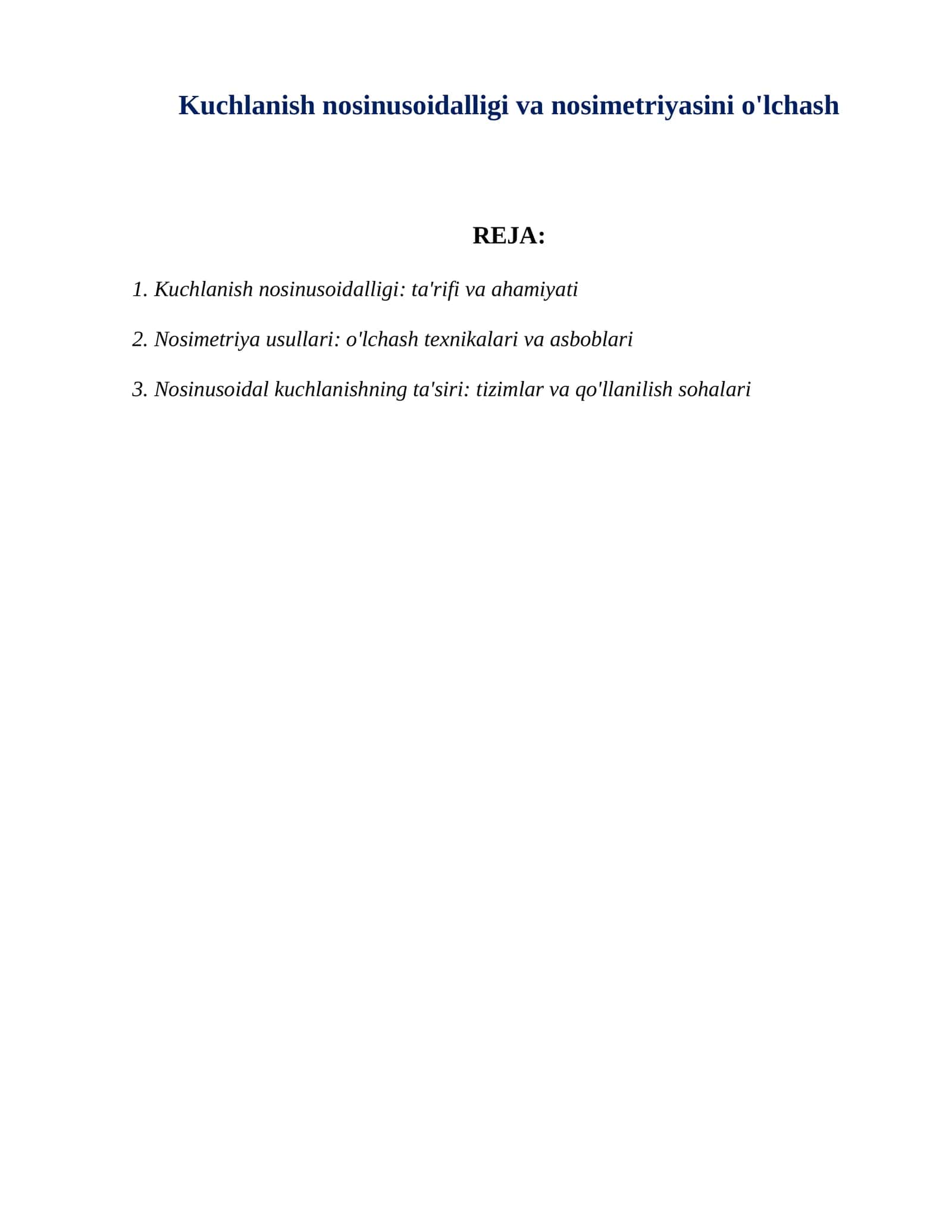 Kuchlanish nosinusoidalligi va nosimetriyasini o'lchash 1