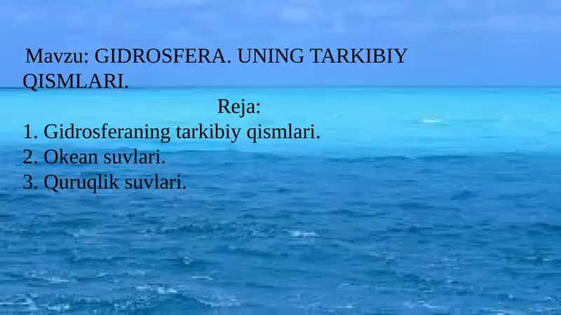 GIDROSFERA 1