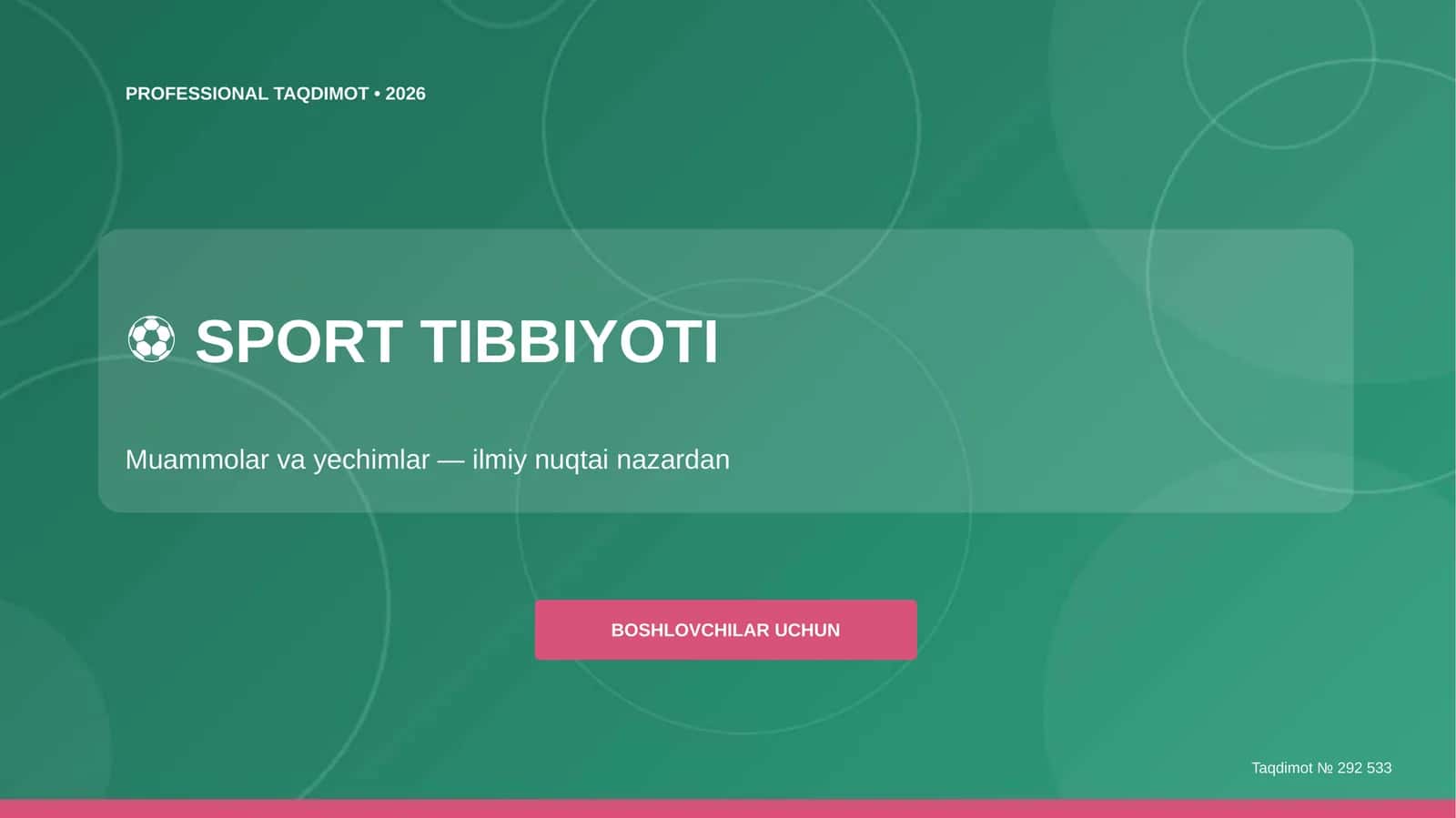 SPORT TIBBIYOTI 1