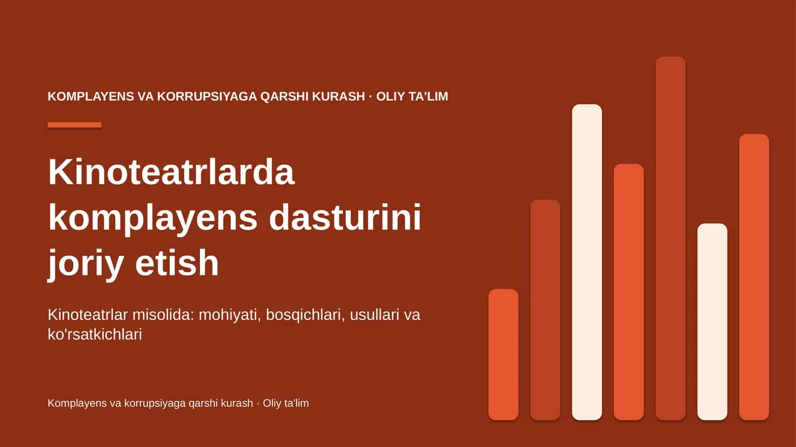 Kinoteatrlarda komplayens dasturini joriy etish 1