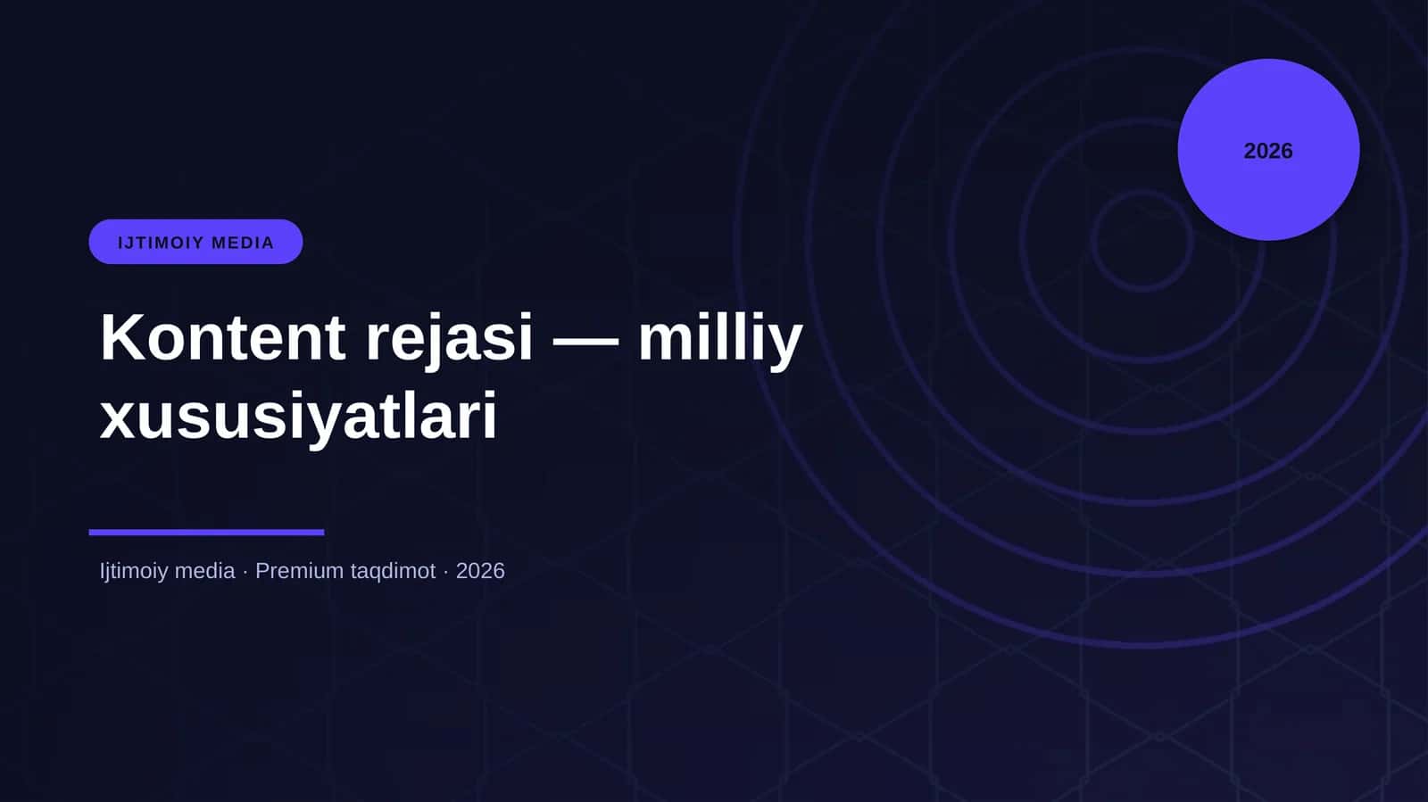 Kontent rejasi — milliy xususiyatlari 1