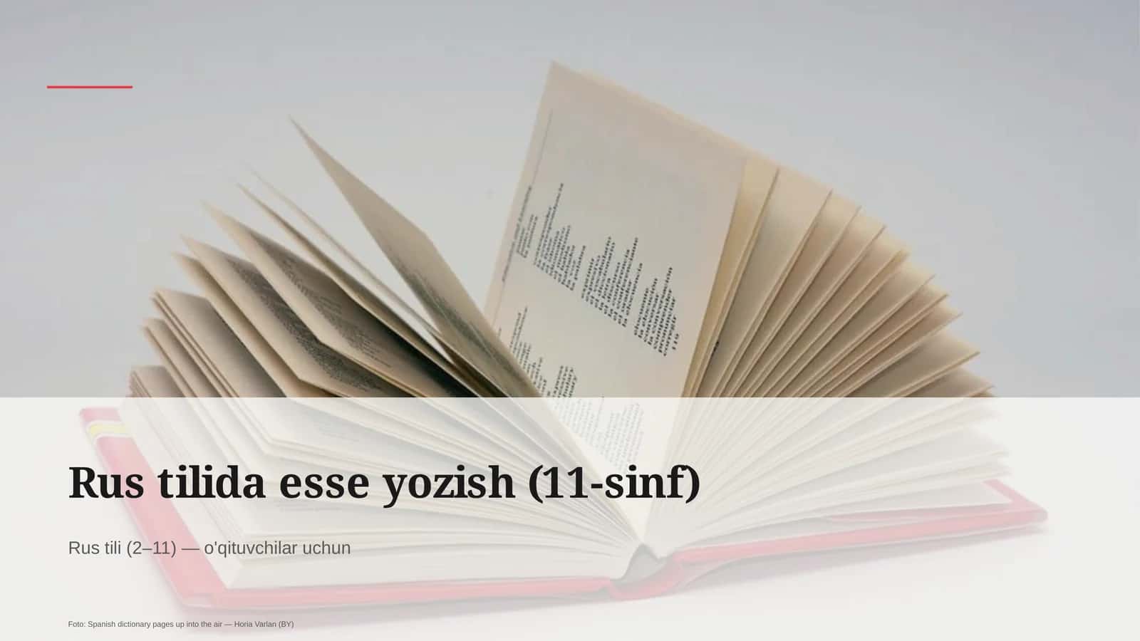 Rus tilida esse yozish (11-sinf) 1