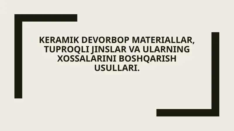 Keramik devorbop materiallar 1
