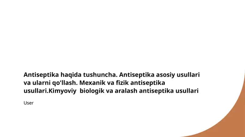 Antiseptiklar 1