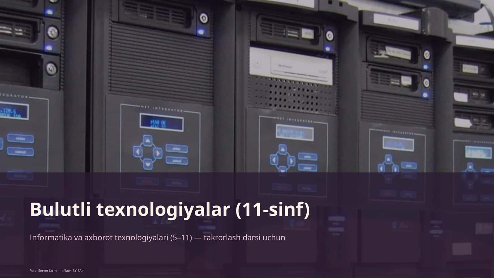 Bulutli texnologiyalar (11-sinf) 1