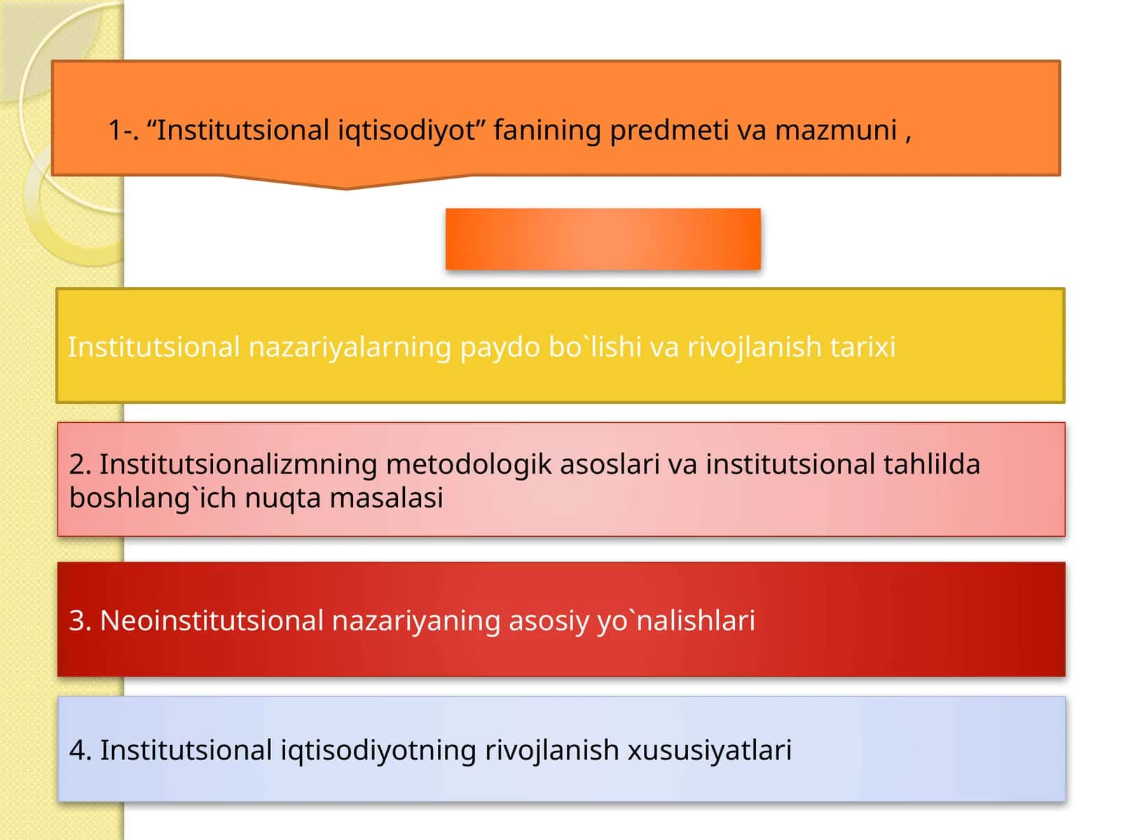 Institutsional iqtisodiyot 1