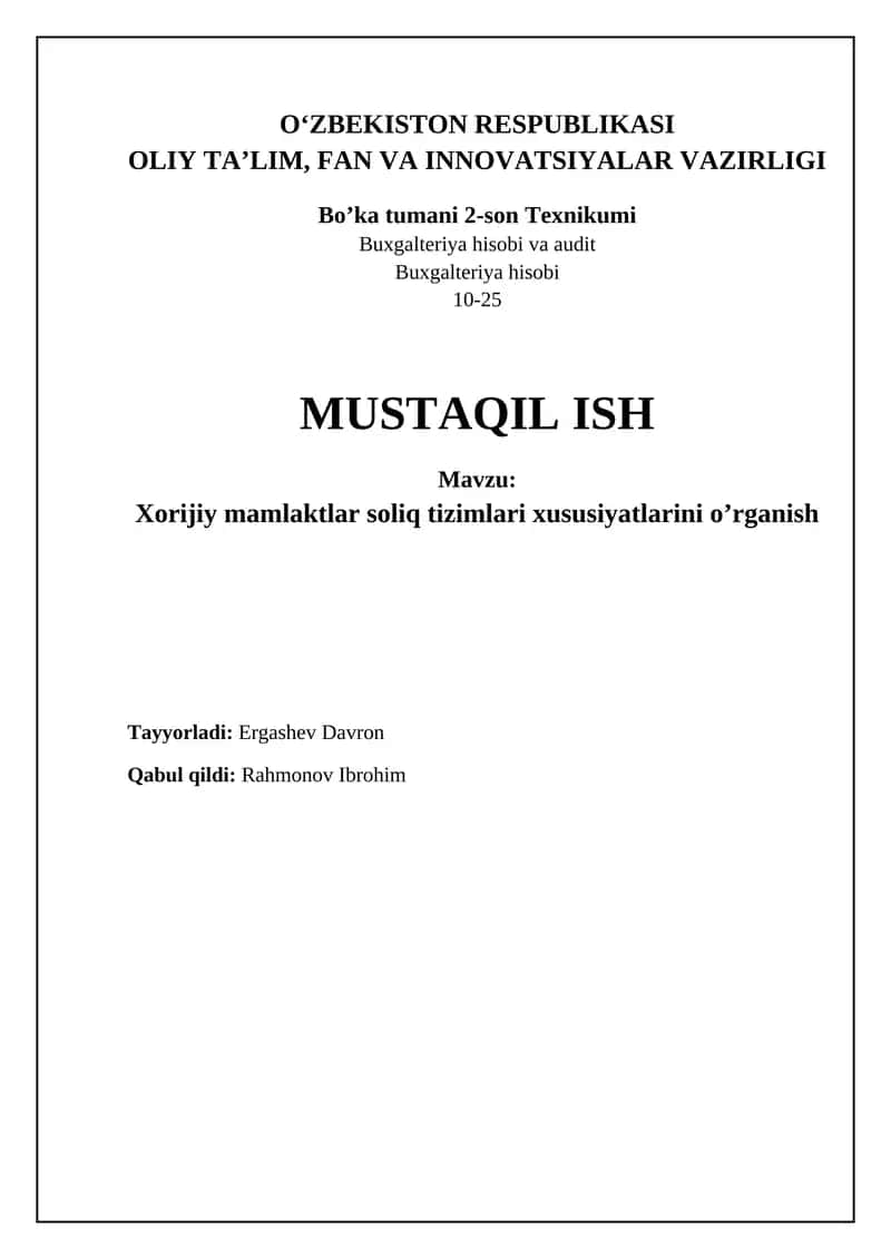 Buxgalteriya hisobi va audit 1