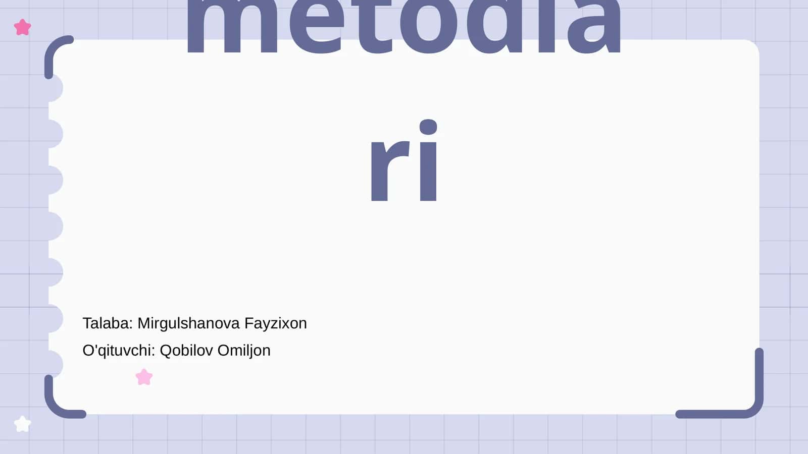 Ijtimoiy psixologiyaning metodlari 1